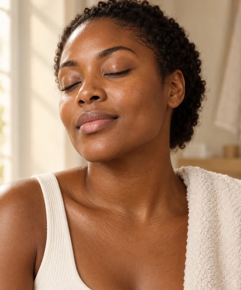 Natural glowing skin and self-care